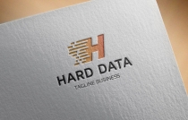 Hard Data H Letter Logo Screenshot 3