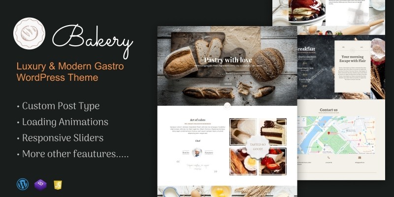 Bakery - Luxury Gastro WordPress Theme