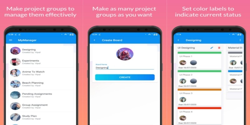 MyManager - Project Management Android App