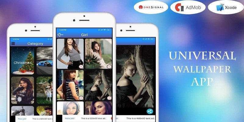 Universal Wallpaper App With Admin Panel iOS