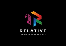 R Letter Colorful Pixel Logo Screenshot 2
