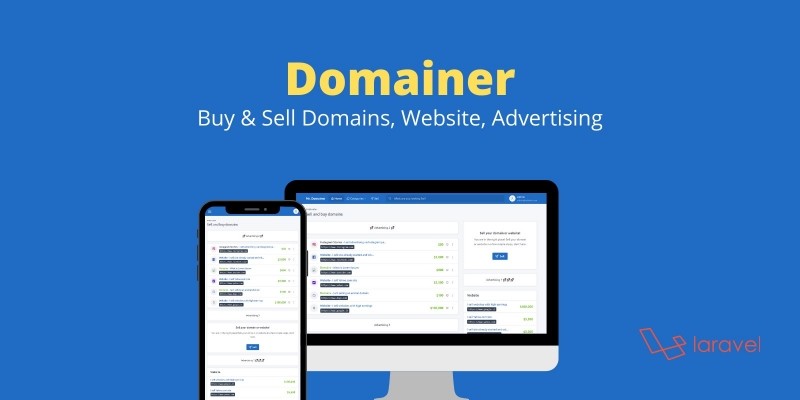 Domainer - Sell Domains And Websites Script