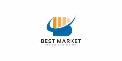 Best Market B Letter Logo