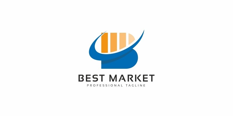 Best Market B Letter Logo