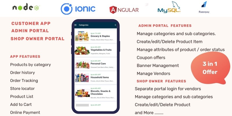 MyStore - Ionic Multi Vendor Store Source Code