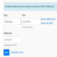 Registration System with Phone SMS Verification 