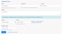 Registration System with Phone SMS Verification  Screenshot 1