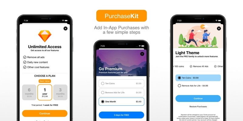 PurchaseKit - In App Purchases Subscriptions iOS