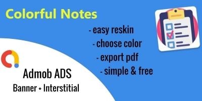 Colorful Notes - Android App Template
