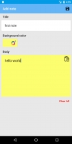 Colorful Notes - Android App Template Screenshot 1