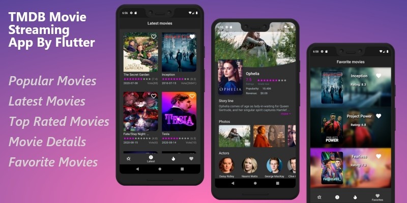 TMDB Movie Streaming App - Complete Flutter App