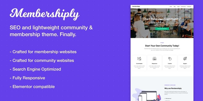 Membershiply WordPress Theme