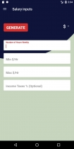 Salary Calculator - Android App Source Code Screenshot 2