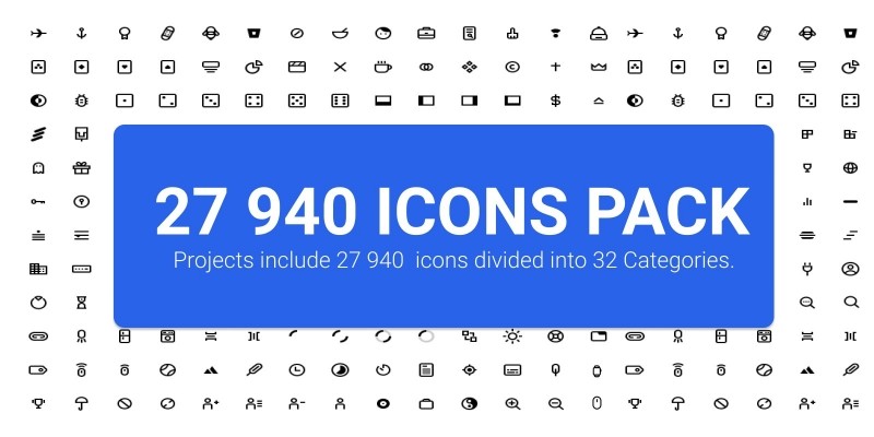 27 940 Icons Pack