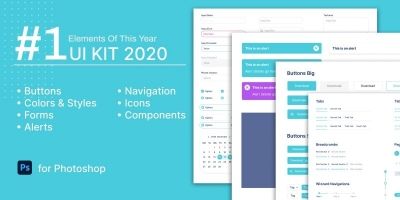 UI KIT 2020 For PhotoShop