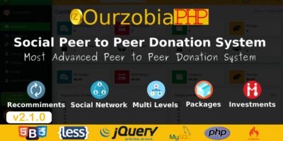 Ourzobia PHP - Social Peer to Peer Donation System