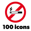 100 Forbidden Signs - Icons
