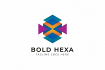 Bold Hexagon Colorful Logo Screenshot 1