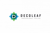 D Letter Leaves Logo Screenshot 2