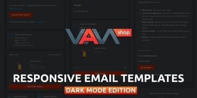 Dark Responsive Email Templates