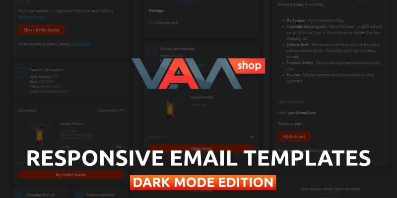 Dark Responsive Email Templates