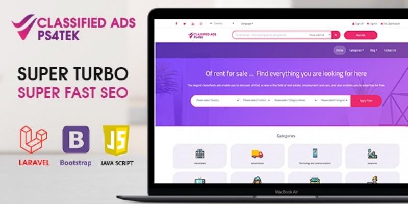 Super Turbo Classified Ads Laravel Full Script