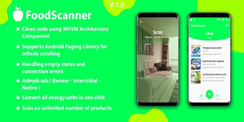 FoodScanner – Food Products Scanner Android App