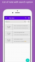 Offline Diary - Android App Source Code Screenshot 2