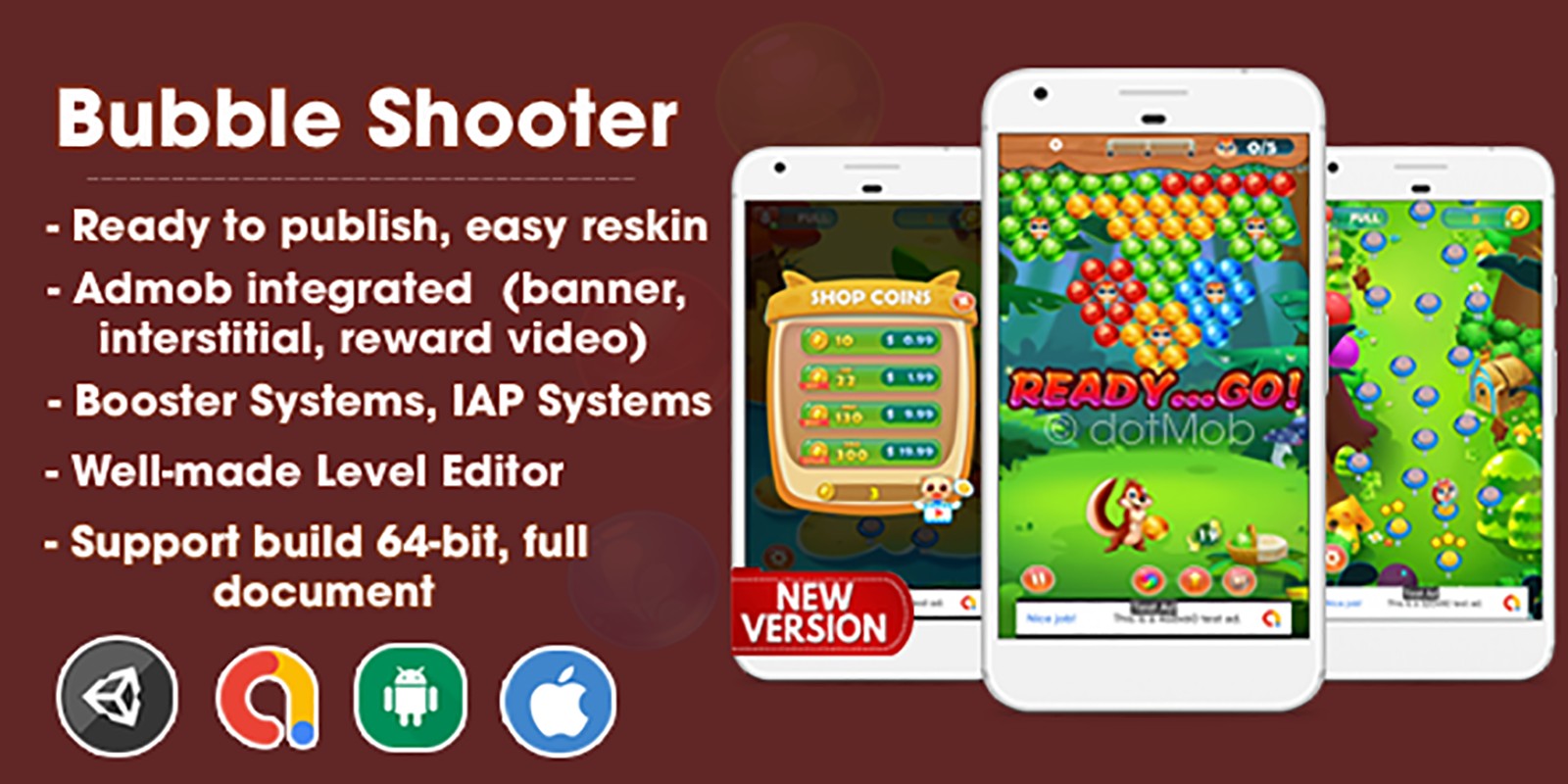 Bubble Shooter - Unity Template Project