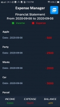 Expense Manager Android App Source Code Screenshot 3