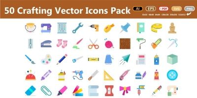 Art And Craft Vector Icons Pack