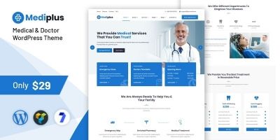 Mediplus - Medical and Doctor WordPress Theme
