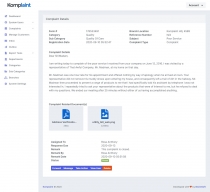 Komaplaint - Online Complaint Management System Screenshot 1