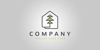 Tree House Logo Template