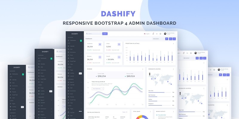 Dashify - Responsive Bootstrap 4 Admin Dashboard