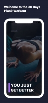 Plank Workout - iOS Workout Application Screenshot 1