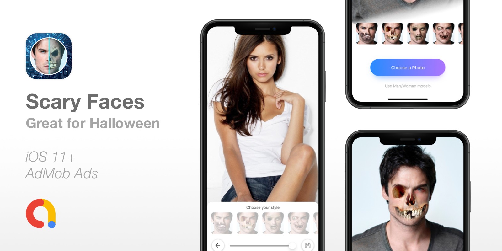 Scary Faces - iOS App Source Code