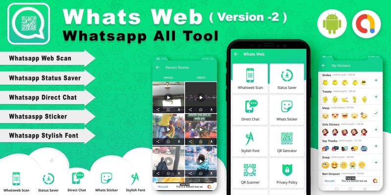 Android Whats Web - Whatsapp All Tools App