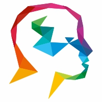 Human Polygon Colorful Logo