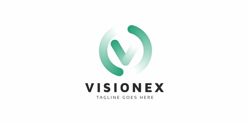 Visionex V Letter Logo