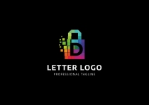 D Letter Colorful Pixel Logo Screenshot 2