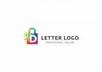 D Letter Colorful Pixel Logo Screenshot 4