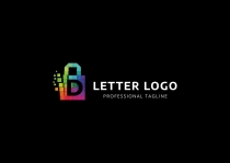 D Letter Colorful Pixel Logo Screenshot 5