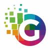 G Letter Colorful Pixel Logo