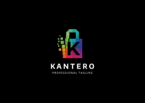 K Letter Colorful Pixel Logo Screenshot 2