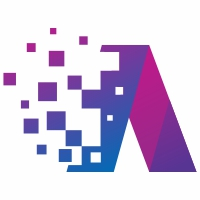 Digital A Letter Logo