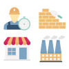 Industrial and Construction Vector Icons