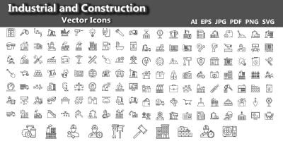 Industrial and Construction Vector Icons