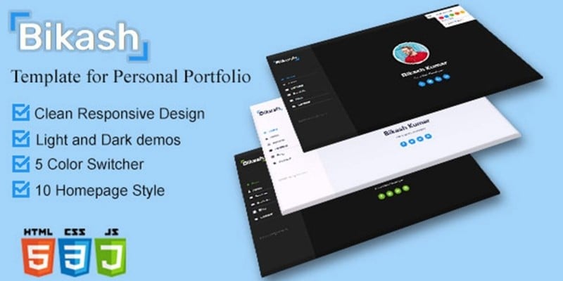 Bikash – Creative Personal Portfolio Template