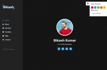 Bikash – Creative Personal Portfolio Template Screenshot 2